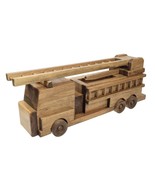 LARGE FIRE ENGINE - Amish Handmade 1st Responder Wood Ladder Rescue Truc... - £126.26 GBP