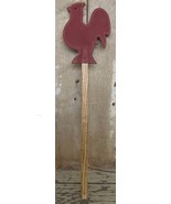 Rooster Chicken LEATHER FLY SWATTER Amish Handmade Country Decor USA - £21.58 GBP