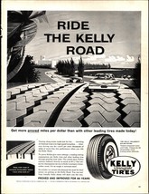 1960 Kelly Springfield Tires Vintage Print Ad nostalgic d1 - $24.11