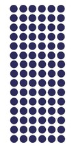 1/2&quot; Sapphire Blue Dots Round Vinyl Color Coded Inventory Label Sticker USA MADE - £1.59 GBP+