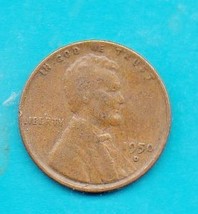 1950 D Lincoln Wheat Penny- Circulated - $0.01