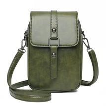 Ladies Soft Leather Messenger Bags Women Solid Color Multifunction Phone Purse F - £30.07 GBP