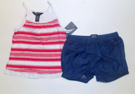 Nautica Infant Toddler 2 Piece Shorts Outfit Size 18M &amp; 24M NWT - £15.33 GBP