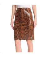 NWT BLANKNYC Brown Snake Print Skirt Size 28 Snakeskin Faux Small Knee L... - £22.18 GBP