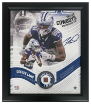 CeeDee Lamb Dallas Cowboys Framed 15&quot; x 17&quot; Game Used Football Collage L... - £92.59 GBP