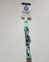 Whisker City DS Light Blue Fish Easy Release Cat Collar Adjustable Size 8-12” - £6.08 GBP