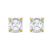 Diana M Jewels 10.00 Cts Lab Grown Asscher Cut Stud Earrings Size One Size - $4,651.02