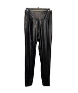 GUESS Los Angeles Mirin Corset PU Leggings Jet Black A996 Faux Leather S... - $1,621.88 MXN