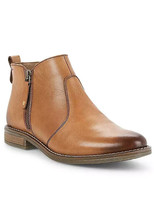 Freemans Hellbraun Leder Kurz Stiefeletten UK 9 (F269) - £34.52 GBP