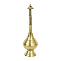 Brass 9&quot; Gulab Pash Holly rose Water Sprinkler for Temple, Traditional R... - $19.79