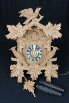 VINTAGE cuckoo clock 1970&#39;s birds GERMANY Black Forest &quot;HURBERT HERR TRI... - £127.51 GBP