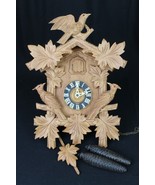 VINTAGE cuckoo clock 1970&#39;s birds GERMANY Black Forest &quot;HURBERT HERR TRI... - €137,28 EUR