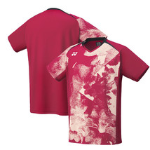 YONEX 23FW Men&#39;s T-Shirts Badminton National Team Uniform Reddish Rose 10509EX - £55.00 GBP