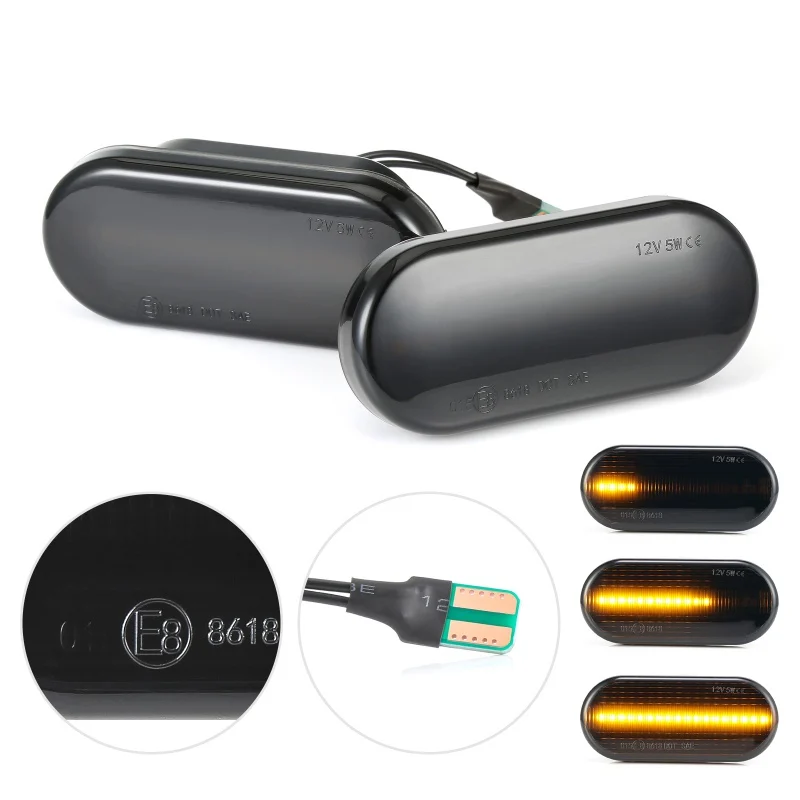2pcs LED Dynamic Turn Signal Blinker Sequential Side Mirror Indicator Light for  - £113.74 GBP