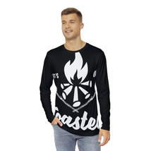 Men&#39;s Long Sleeve Shirt - Let&#39;s Get Toasted Campfire Marshmallow Graphic Tee - B - £34.50 GBP+