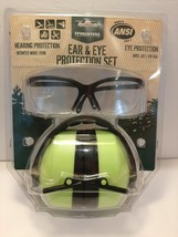 NEW FORESTER 29dB Foldable Ear Muffs with Safety Glasses UV 400 Shooting... - $9.99