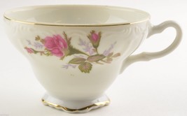 Made In Japan China Moss Rose Pattern Footed Cup Pink Floral Tableware Vintage - £7.77 GBP