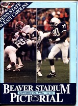 Penn State vs East Carolina NCAA Football Program 9/27/1986 - £37.99 GBP
