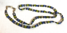 Beaded Eyeglass Chain/Holder, Lanyard Blue NEW - $7.59