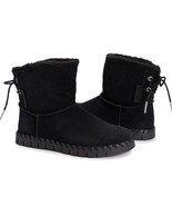 MUK LUKS Women&#39;s Flexi Albany Boots Black Size 6 Ankle Suede NEW WITH TAGS  - $403.13 MXN