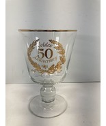 50th Golden Anniversary Glass  - £12.57 GBP