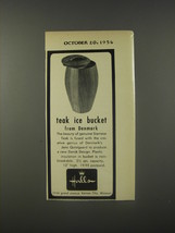 1956 Halls Advertisement - Dansk Ice Bucket by Jens Quistgaard - £14.66 GBP