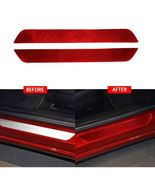 Red Carbon Fiber Door Sill Protector for Tesla Model 3 Y 2017-2020 TSLY-003-Red