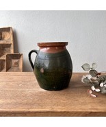 Antique Turkish Terracotta Vase - Vintage Pottery Clay Pot - £78.43 GBP