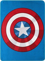 Micro Raschel Throw Blanket From Marvel&#39;S Avengers, &quot;The Shield,&quot;, Multi Color. - £35.13 GBP