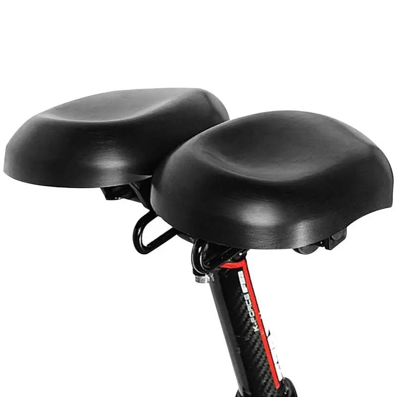 Oversized Bike Seat Adjustable Wideness Waterproof PU Leather Seat Universal Lar - $140.18