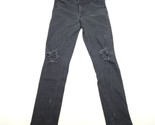 Express Jeans Womens 14L/14L Mid Rise Skinny Black - $27.71