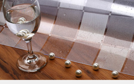 70x140Cm Square Transparent table mat soft glass Plastic tablecloth Wate... - $141.50