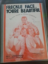 1934 &quot;Freckle Face,You&#39;re Beautiful&quot; by Friend &amp; Lombardo Sheet Music - £31.82 GBP