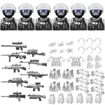 6PCS Modern City SWAT Ghost Commando Special Forces Army Soldier Figures K183 - £17.52 GBP