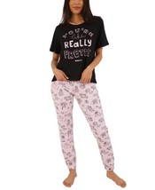 Munki Munki Womens Mean Girls Really Pretty Printed Pajama Top Only,1-Piece, M - £30.89 GBP