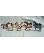 VINTAGE Imperial HORSE  Pony Plastic Toy Figures LOT Horses Farm - $54.44 CAD