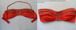 Lucky Brand Fiesta Fever Bandeau Bikini Top Spicy S/M/M NO STRAP - £17.56 GBP+