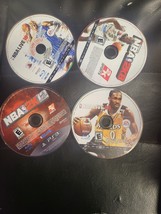 Lot Of 4 PS3 : Nba Live 09+NBA Live 10+NBA 2K10+ Nba 2K12 / Nice Game Disc Only - £9.28 GBP