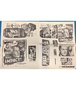 IMPACT! Brian Donlevy vintage theater owners 12&quot; x 19&quot; ad sheet circa 1949 - $13.56 CAD