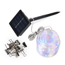 40 Ft Solar Led Canopy String Light Rgb 8 Modes Party Outdoor Garden Patio Decor - £41.32 GBP