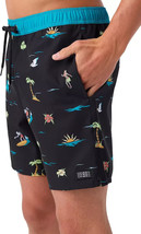 O&#39;Neill Men&#39;s Hermosa Elastic Waist 17 in. Boardshorts Size Medium Black... - $562.22 MXN