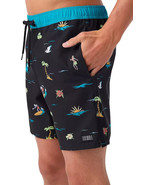 O&#39;Neill Men&#39;s Hermosa Elastic Waist 17 in. Boardshorts Size Medium Black... - $552.13 MXN