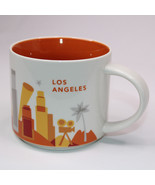 Starbucks Los Angeles You Are Here Coffee Mug 14 Oz 2015 Orange Gold Tea... - $14.47