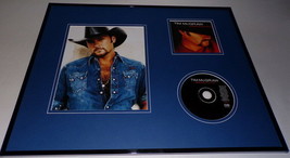 Tim McGraw 16x20 Framed Greatest Hits CD &amp; Photo Display - £62.29 GBP