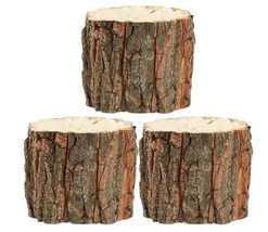 HSE Tree Bark 3 Inch Containers, Wedding, Christmas or Holiday Decor and Crafts - £50.73 GBP