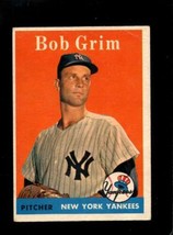 1958 TOPPS #224 BOB GRIM VG YANKEES *NY8936 - $3.19