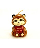 Valentine&#39;s Day Raccoon Figurine Candle, &quot;You&#39;re Special&quot; Heart, Vintage... - £11.49 GBP