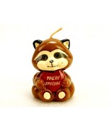 Valentine&#39;s Day Raccoon Figurine Candle, &quot;You&#39;re Special&quot; Heart, Vintage... - €12,62 EUR