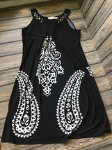 Julian Taylor Women Black and White Sleeveless Dress Size 14 - $14.79