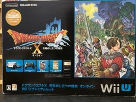 Nintendo Wii U Console Dragon Quest X Console Système Set Manette Noir - £151.68 GBP